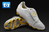 Pele Sports 1970 Football Boots - White/Yellow/Black