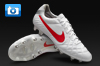 Nike Tiempo Legend IV Football Boots - White/Red/Silver