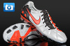 Nike T90 Laser III Football Boots - Platinum/Orange Blaze/Black