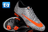 Nike Mercurial Vapor Superfly II Safari CR7 Football Boots - White/Total Orange/Black