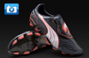 Puma v1.11 Football Boots - Charcoal/White/Fluo Peach