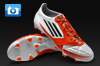 adidas Womens F50 adizero Leather - White/Black/Core Energy