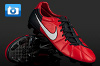 Nike T90 Laser III Elite Football Boots - Challenge Red/White/Dark Shadow