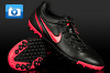 Nike 5 Bomba Finale Football Trainers - Black/Black/Solar Red