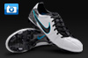 Nike T90 Laser Elite Football Boots C White/Black/Chlorine Blue