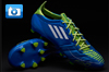 adidas F50 adizero Leather Football Boots - Blue/White/Slime