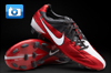 Nike T90 Laser IV KL Football Boots - Red/White/Anthracite