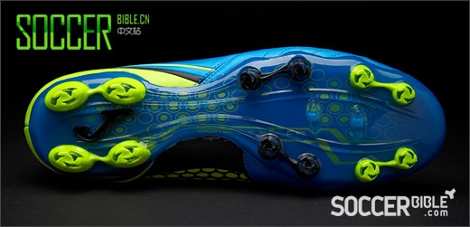 Joma Power Football Boots - Navy/Lime 