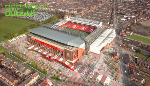 Liverpool Unveil Stadium Expansion Plans : Football News : Soccer Bible