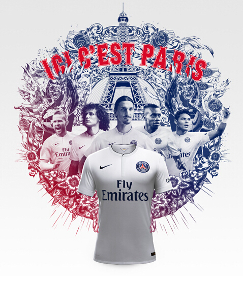 Nike Reveal PSG 14/15 Away Shirt : Football Apparel : Soccer Bible