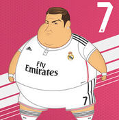 Fulvio Obregon's Fat Footballers : Art and Illustration : Soccer Bible