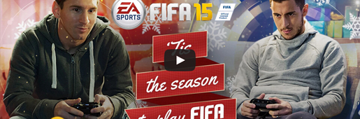 MESSI & HAZARD IN FIFA15 XMAS AD