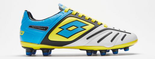 Lotto Stadio Potenza V 200 White/fluorescent Blue : Football Boots : Soccer Bible