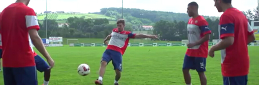 Arsenal & PUMA launch left-footed football : Video : Soccer Bible