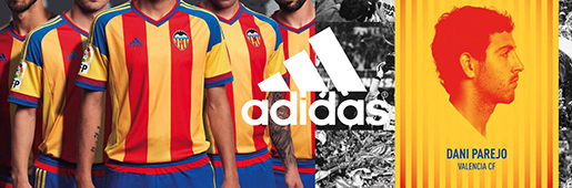 Valencia 2015/16 Adidas Away Kit : Football Apparel : Soccer Bible