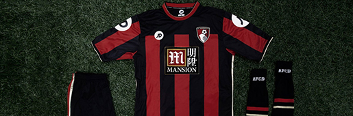 AFC Bournemouth Home 15/16 : Football Apparel : Soccer Bible