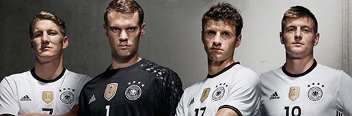 Germany 2016 Home Kit by adidas : Football Apparel : Soccer Bible