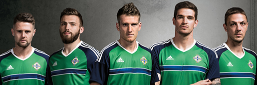 Northern Ireland 2016 Home Kit by adidas : Football Apparel : Soccer Bible