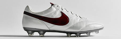 Nike Tiempo Premier "White/Team Red" : Football Boots : Soccer Bible