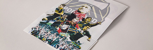 Portland Timbers Game Day Handout by Daniel Spurgin : Art and Illustration : Soccer Bible