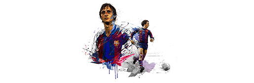 Johan Cruyff by Yann Dalon : Art and Illustration : Soccer Bible