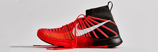 Nike Free Train Force Flyknit "Bright Crimson/Black" : Footwear : Soccer Bible