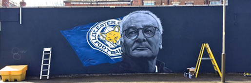 Richard Wilson Claudio Ranieri Mural : Art and Illustration : Soccer Bible