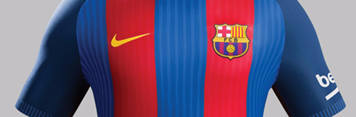 FC Barcelona 16/17 Home Kit by Nike : Football Apparel : Soccer Bible