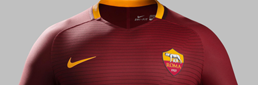 Roma 2016/17 Home kit by Nike : Football Apparel : Soccer Bible