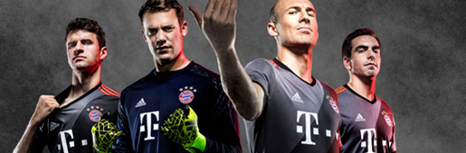 Bayern Munich 2016/17 Away by adidas : Football Apparel : Soccer Bible